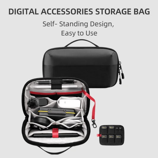 Compact Travel Tech Organizer – Carry-On Cable & Gadget Pouch