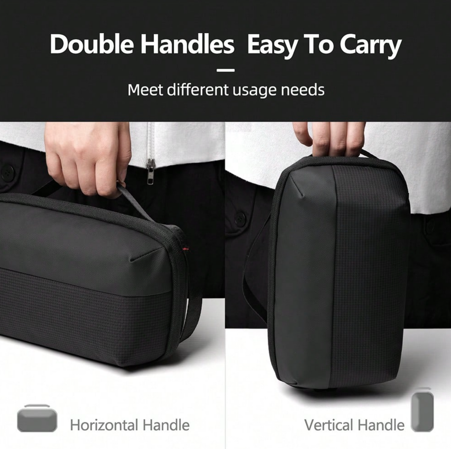 Compact Travel Tech Organizer – Carry-On Cable & Gadget Pouch